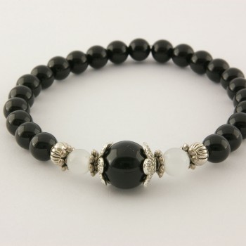 Bracelet en Onyx Noir
